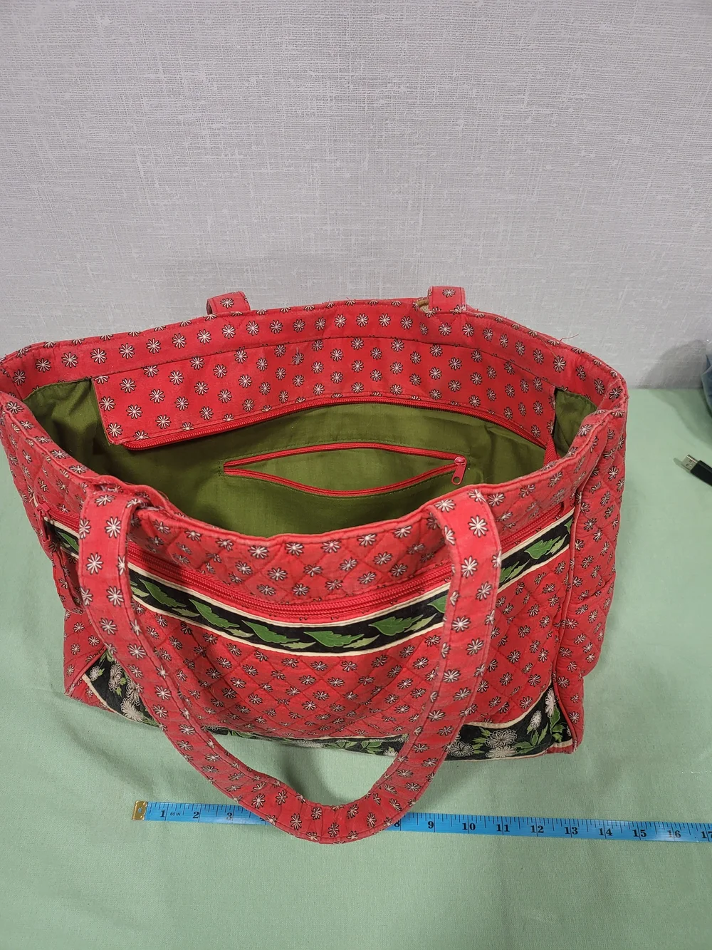Source Unknown quilted red